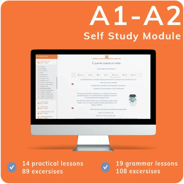 Learn Dutch with our A1-A2 Dutch e-learning.