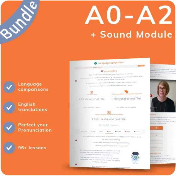 A0-A2 Dutch E-learning + Pronunciation Self-Study Module Bundle - Image 2