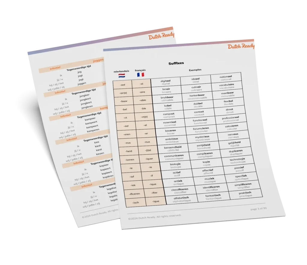 Dutch French vocabulary preview